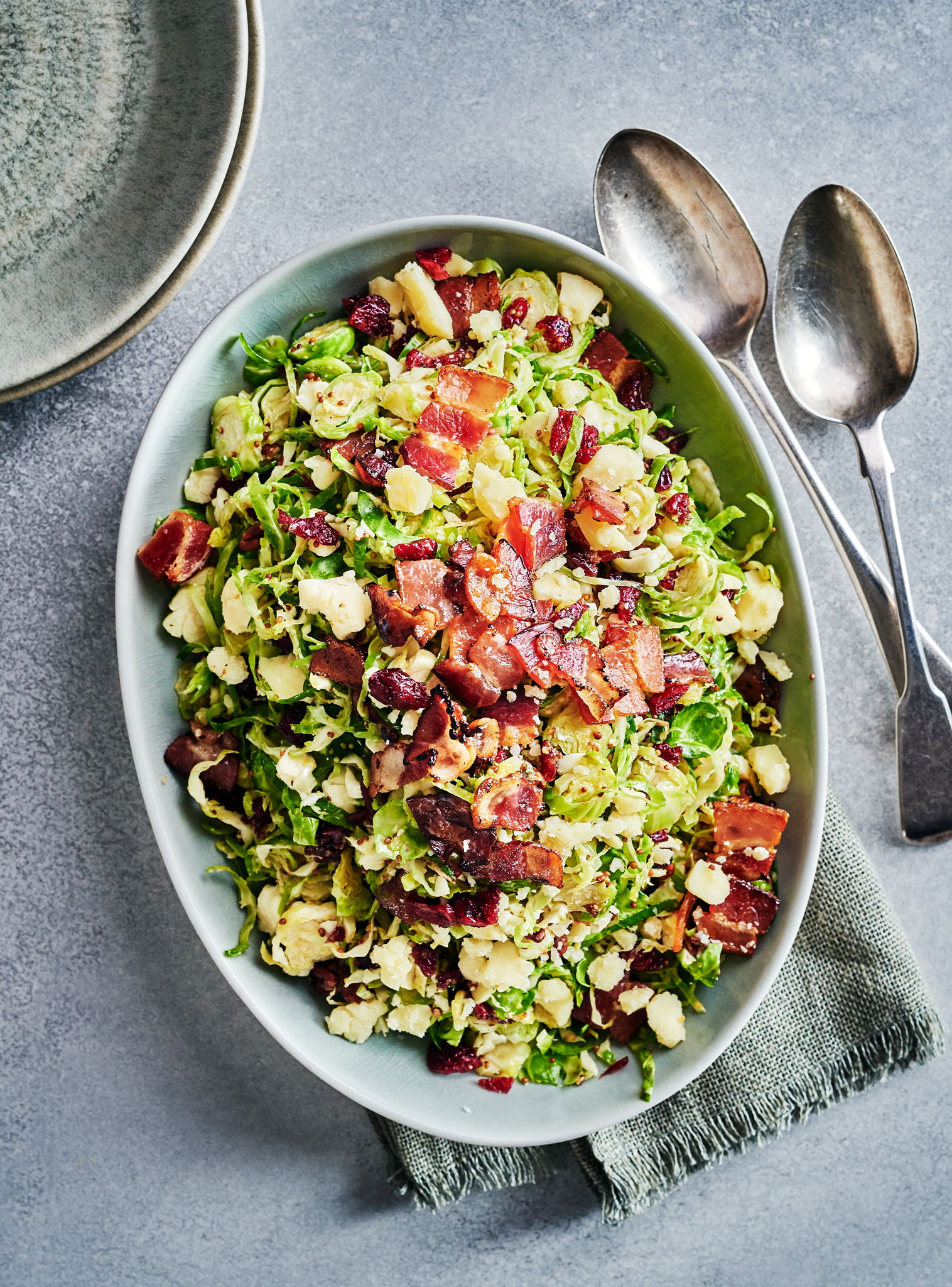Brussels Sprouts Salad with Bacon Dressing | RICARDO