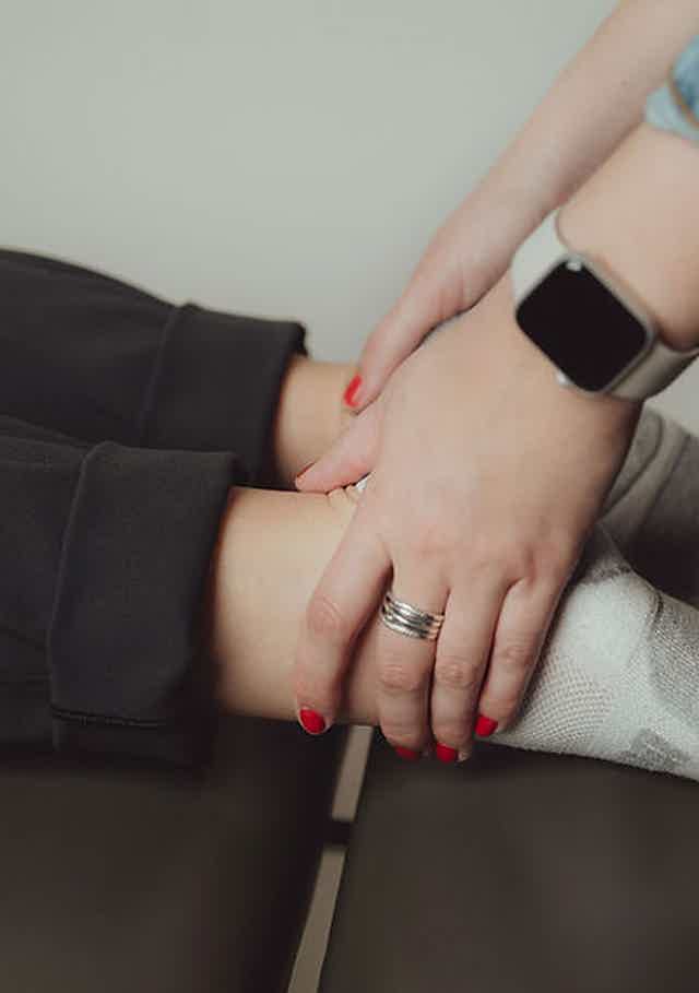 Chiropractic care with patient and practitioner