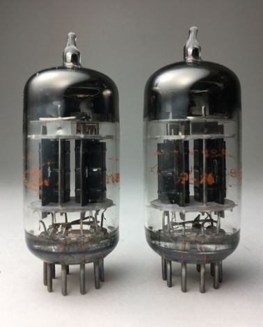 RCA 5751  Amplitrex matched pair Black plate 3 mica 12AX7