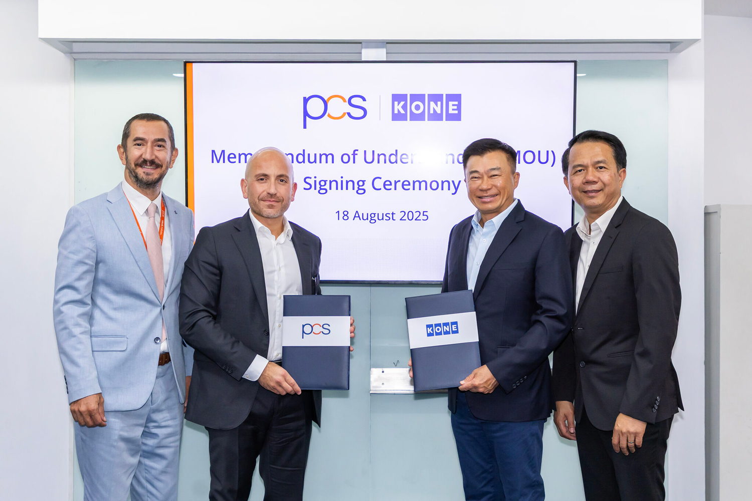PCS Thailand และ KONE ลงนามบันทึกข้อตกลงความร่วมมือเพื่อการเติบโตอย่างยั่งยืน