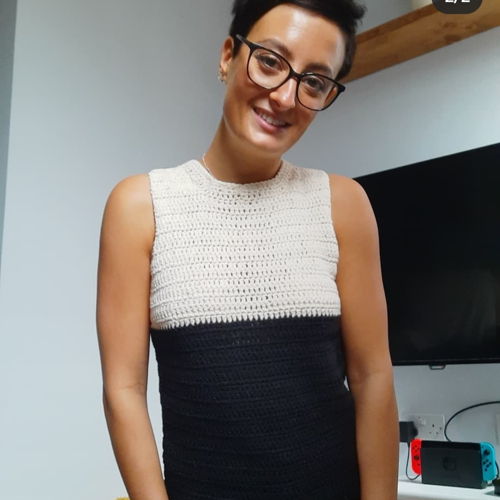 Häkelmuster: Tanktop in Farbblock-Optik