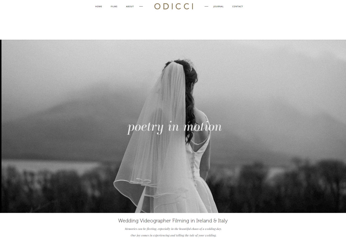 Screenshot of Odicci, from the videography websites collection.