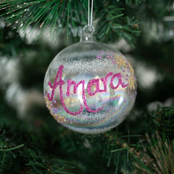 Glass Rainbow bauble