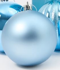 Light Blue Matte Shatterproof 80mm Bauble