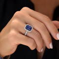 Sapphire & Diamond Ring