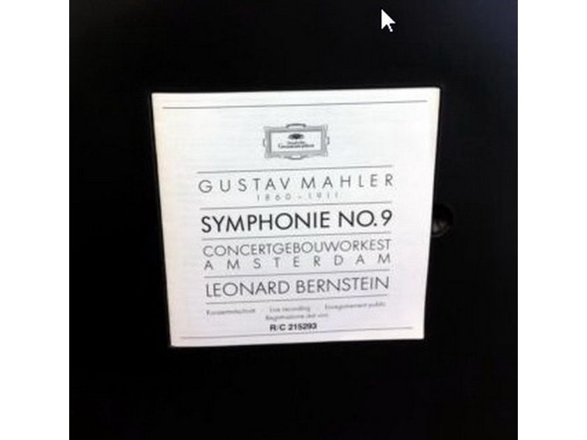 ★Audiophile★ DG Digital / BERNSTEIN-COA, - Mahler Symphony No.9, MINT, 2LP Box Set!