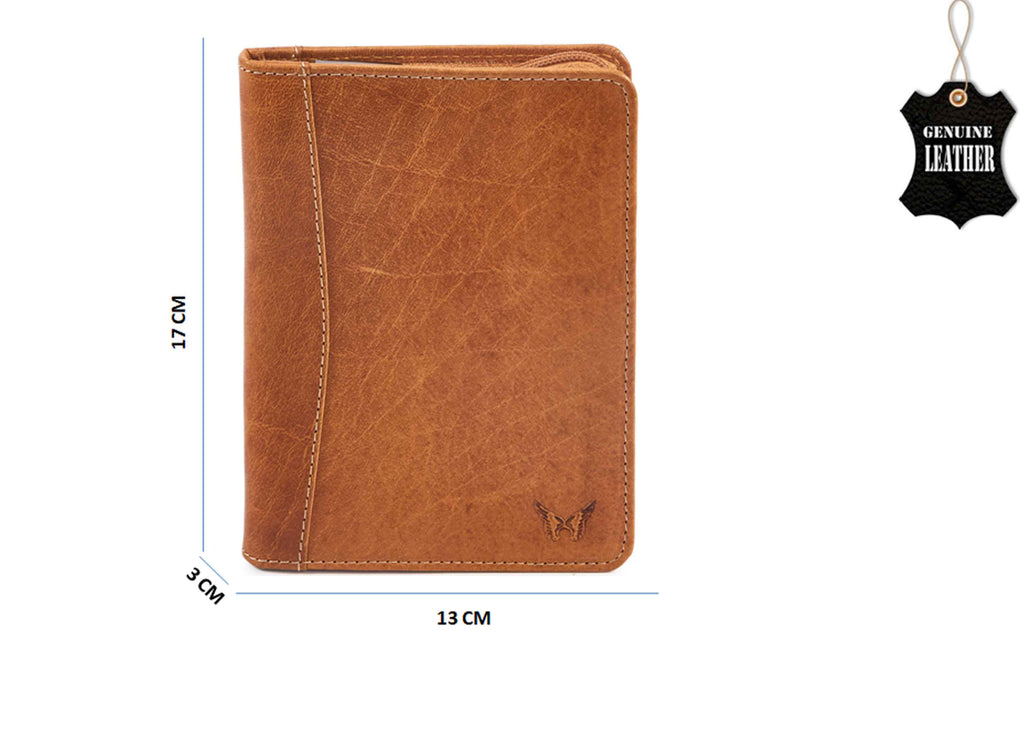 Quality Full Grain Leather Passport Wallet Style 7015 - Image 3