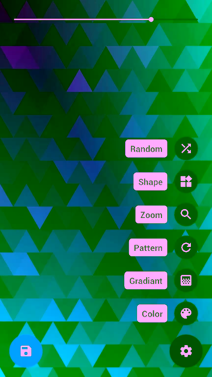 Geo Background Generator screenshot of the new user interface.