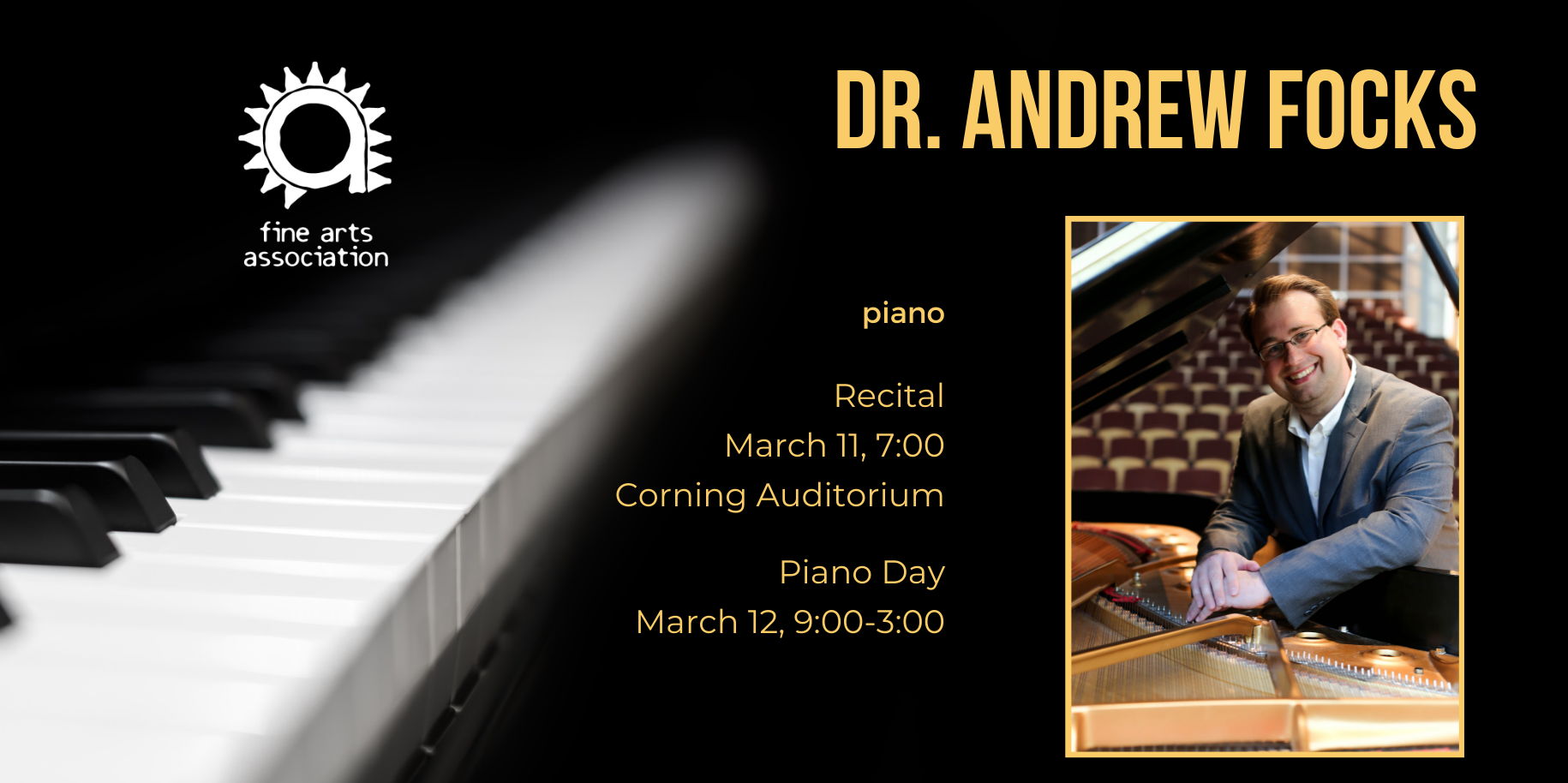 Andrew Focks Piano Concert promotional image