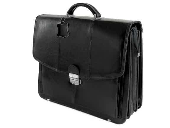 Laptoptasche-Leder Aktentasche mit Laptopfach-15 6 Zoll - VIGGIANO