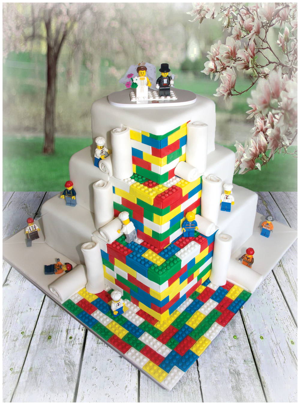 lego wedding cake 
