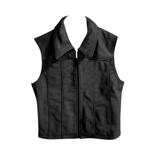 GRENADA VEST - Black LEATHER