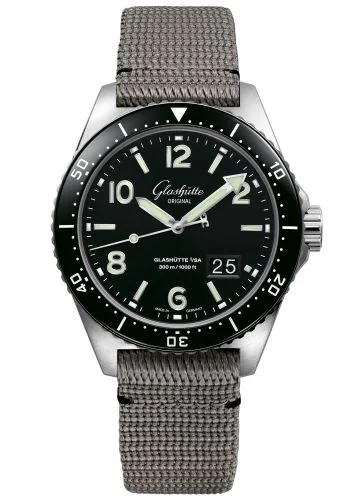 SeaQ Panorama Date Stainless Steel / Black / Synthetic - Folding