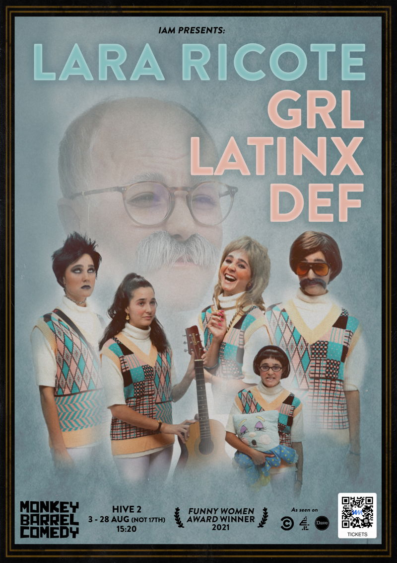 The poster for Lara Ricote: GRL/LATNX/DEF