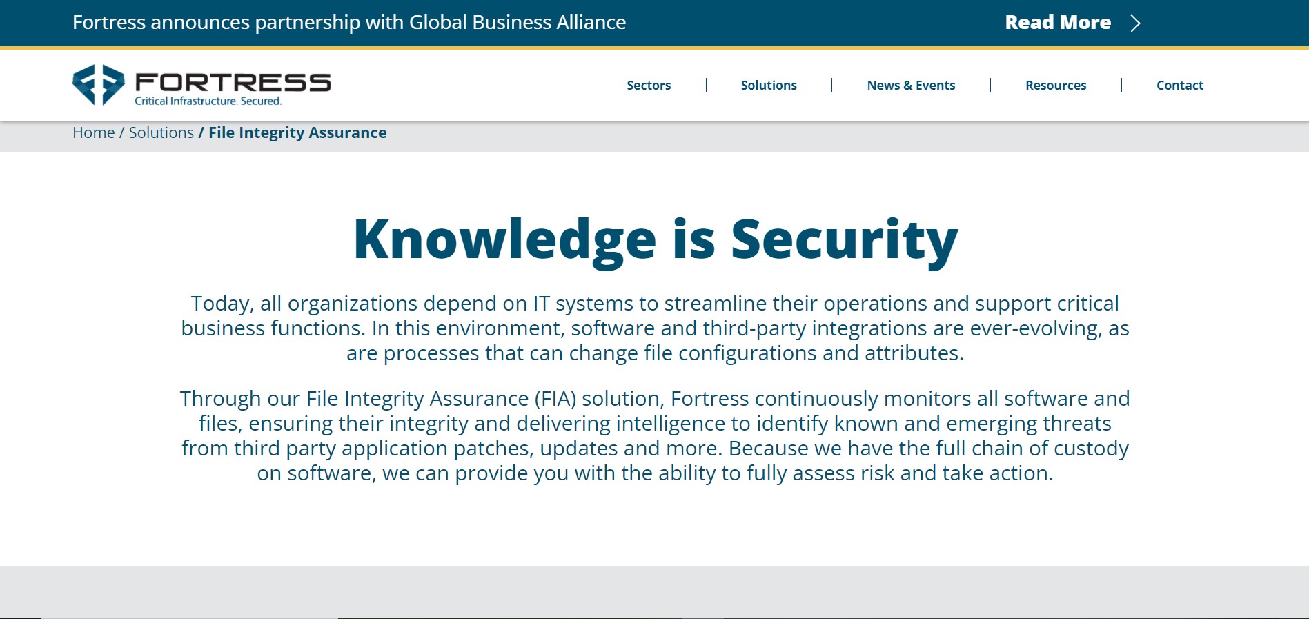 Fortress Information Security product / service