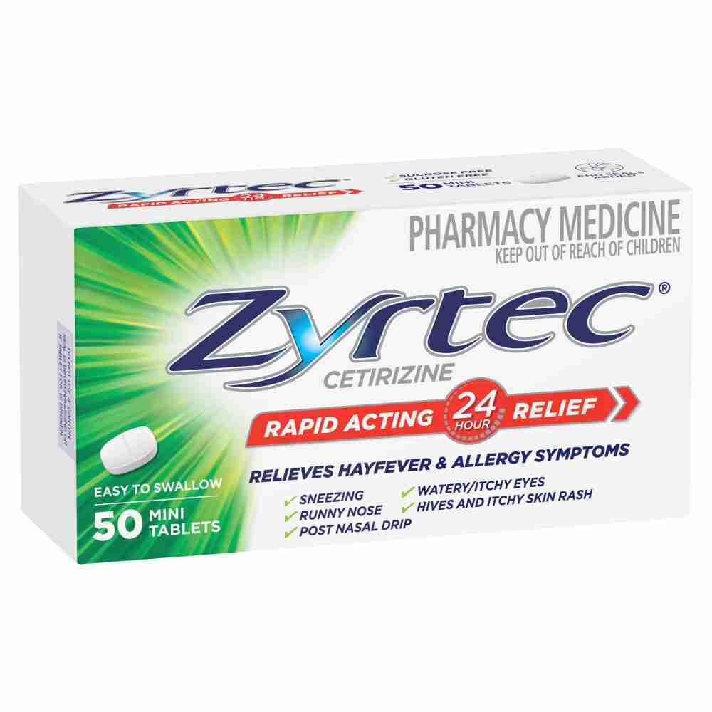 Zyrtec Tablets 10Mg 50