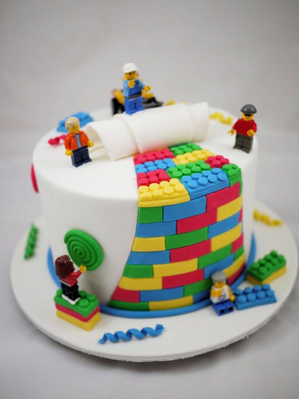 lego rainbow cake