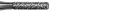 cylinder (rounded shoulder) bur, ISO numbers 146, 156, 157, 158