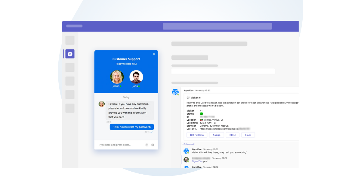 Social Intents Live Chat for MS Teams, Slack, and ChatGPT