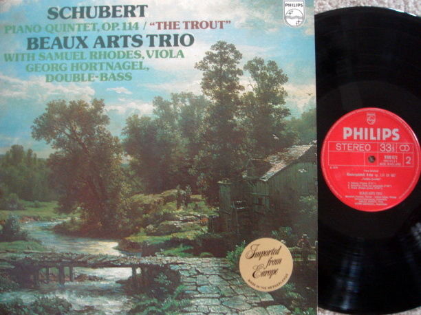 Philips / BEAUX ARTS TRIO, - Schubert Trout Quintet,  M...