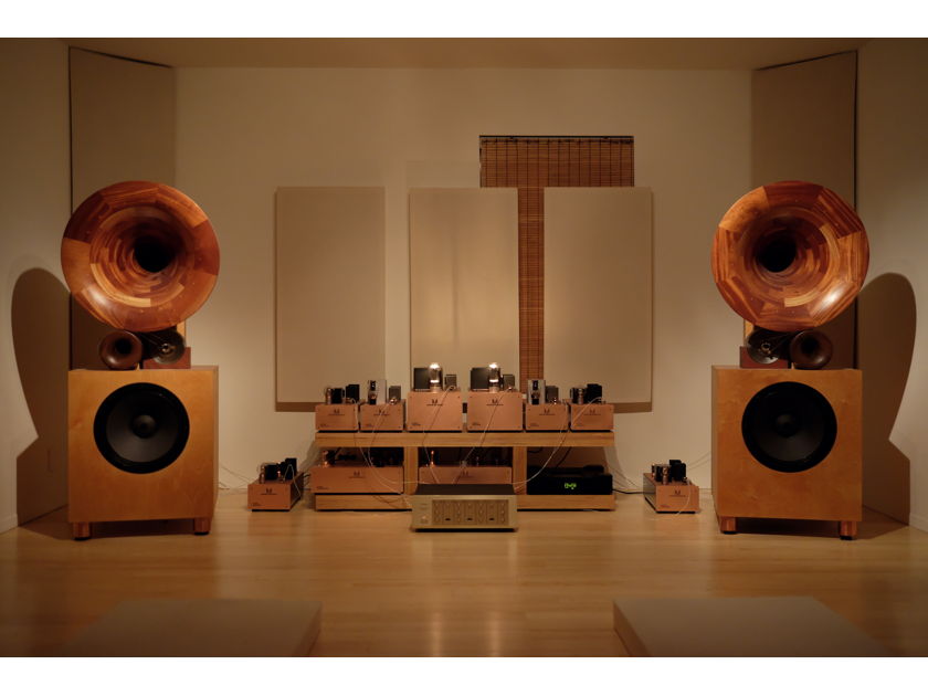 Austin Acoustic 4-Way Horn Speakers SET Tube Amps Demo System