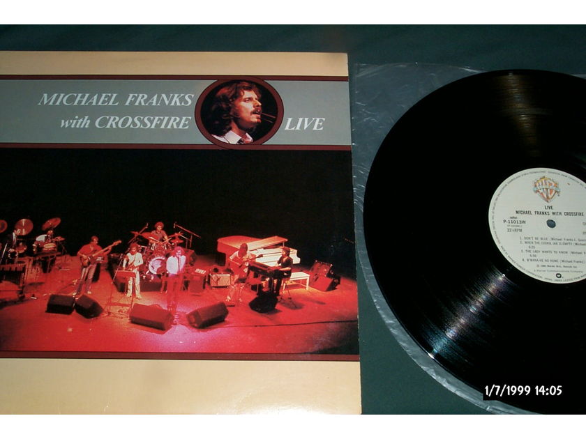 Michael Franks -  With Crossroad Live Warner Brothers Records  Japan  Vinyl  LP