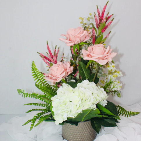 Pink Passion Arrangement - Realistic Artificial Flowers