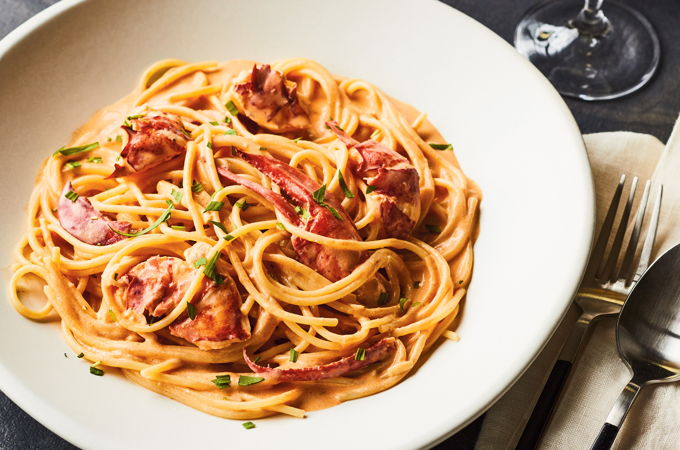 Pâtes au homard