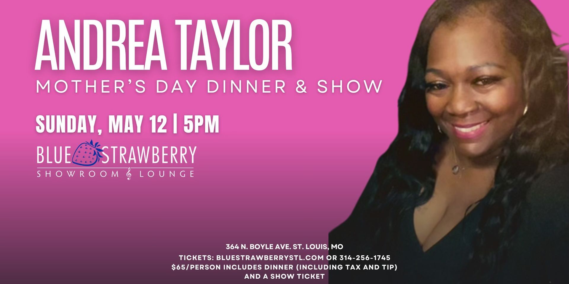 Andrea Taylor - Mother's Day Dinner & Show promotional image