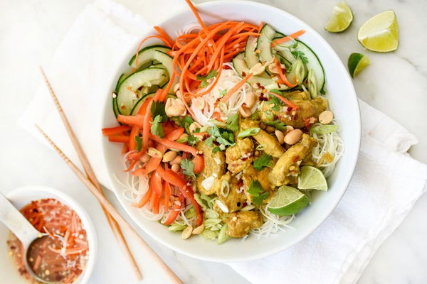 Photo of NEW! Chicken Satay w/ refreshing sesame ginger noodle salad 