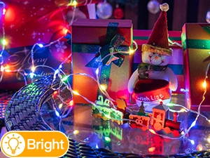 Ollny's 600 leds clear wire multicolor Christmas lights are safe to touch