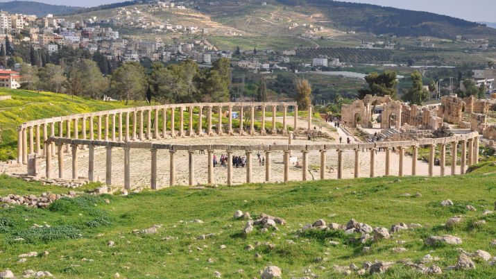 The Jerash Ruins are an ancient city located in Jordan that dates back to the Greco-Roman period