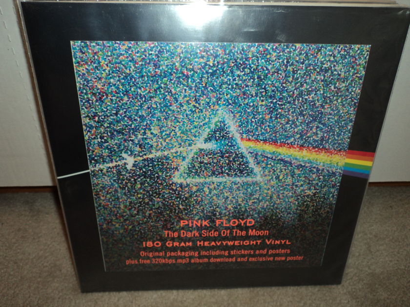 Pink Floyd  - Dark Side Of The Moon (30th Anniversary) w/ Stickers & Poster Audiophile Virgin Vinyl Record Album LP   SEALED BRAND NEW 180 gram