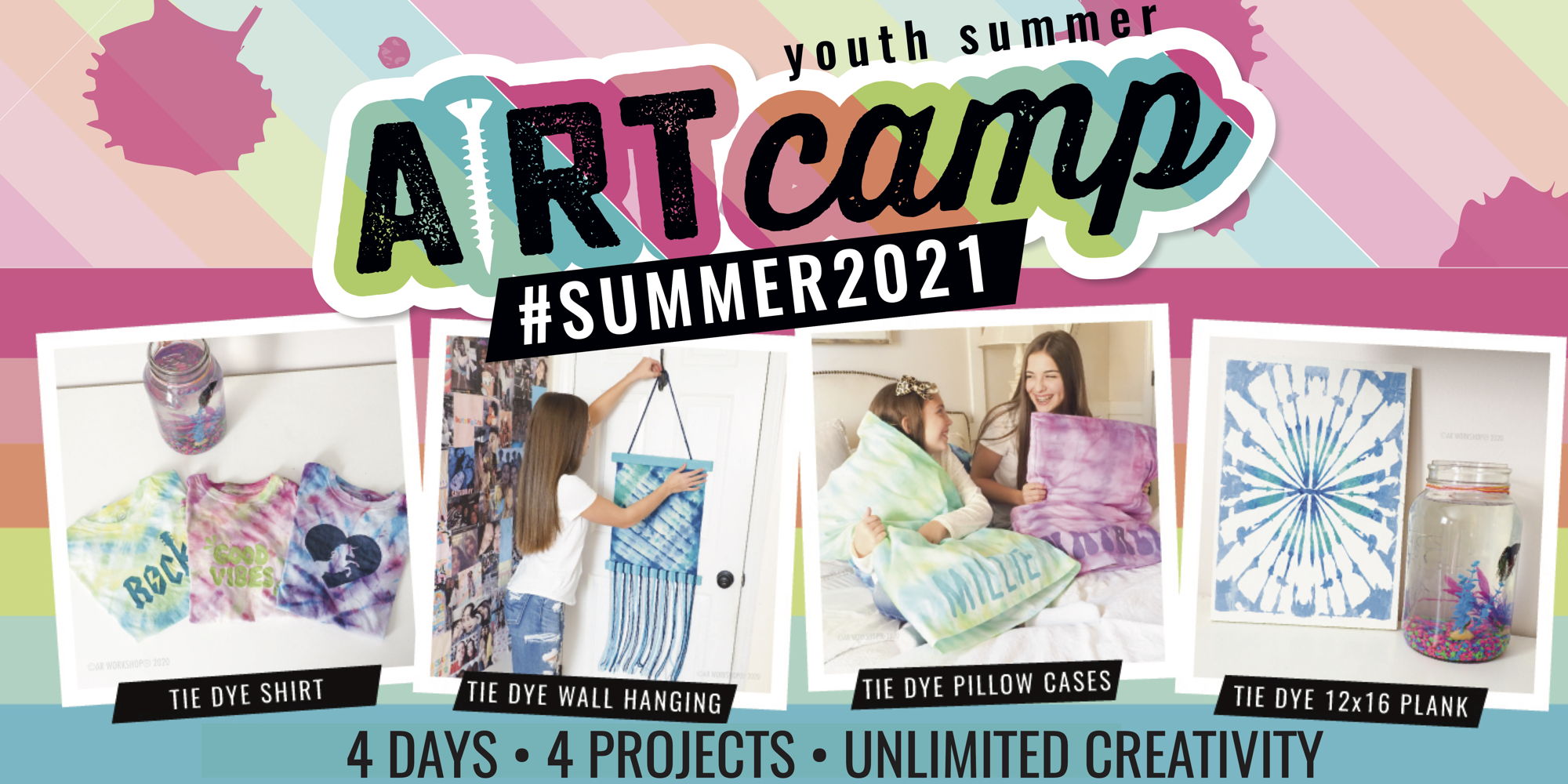 4 Day Summer Camp Morning Session - Tie Dye Week!! promotional image