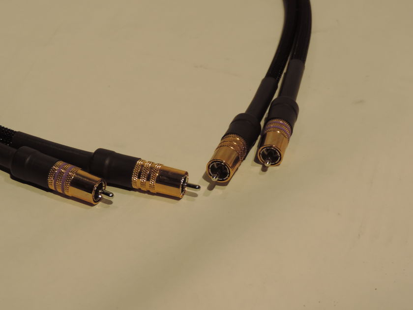 Silnote Audio  Poseidon Signature 1m 24k Gold Plated RCA Interconnects