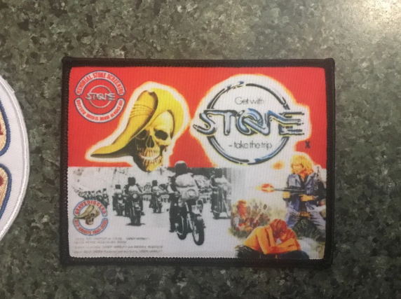 4 inch RIP SANDY HARBUTT & RUN PATCH WITH RIP STICKER. - Image 3