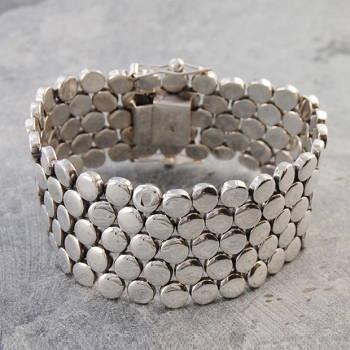Sterling silver ladies handmade bracelets and bangles