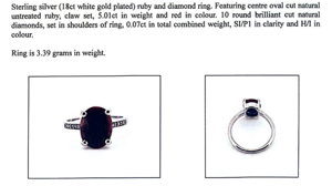 Natural Ruby & Diamond Ring (5.01ct)