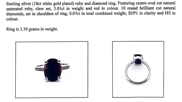 Natural Ruby & Diamond Ring (5.01ct)