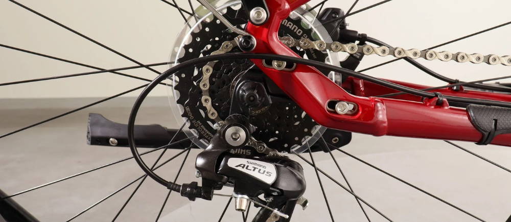 Batch E-Step Thru electric bike Shimano Altus drivetrain