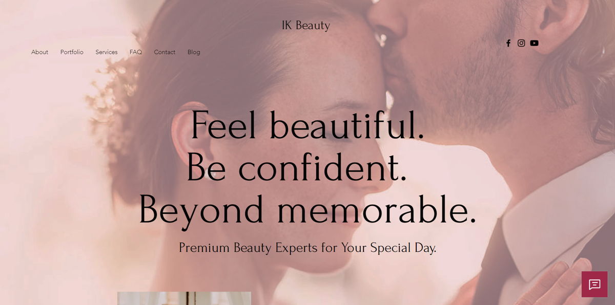 Screenshot of Ivana Kostova Beauty, from the makeup artist websites collection.