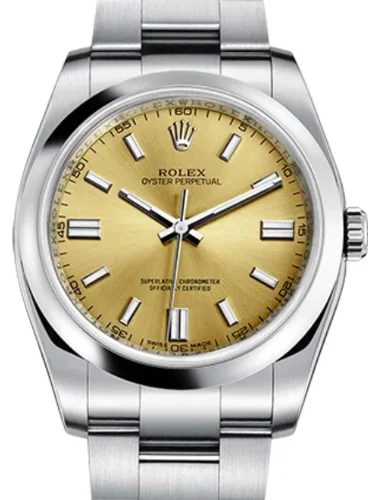 Rolex Oyster Perpetual 36 Steel Gold Dial