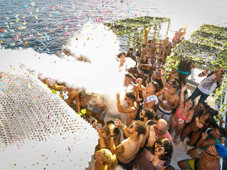 Canon show at Ibiza Sea Party