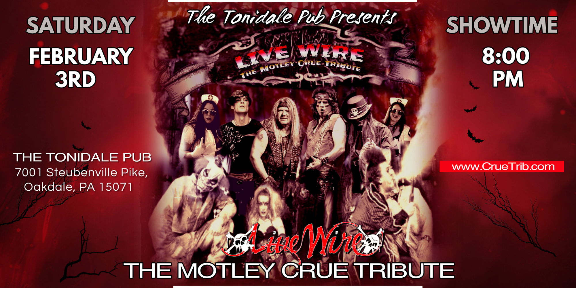 TribLIVE Events - Live Wire- (Motley Crue Tribute) at THE TONIDALE PUB