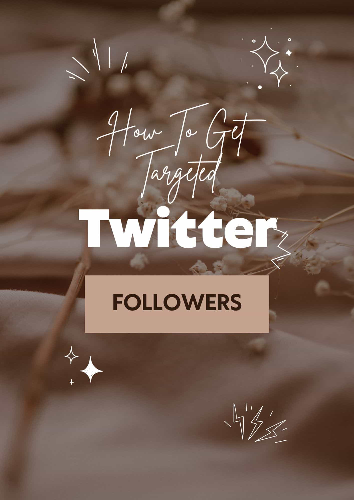 How to get targeted twitter followers