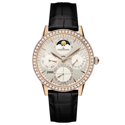 Jaeger-LeCoultre Rendez-Vous Perpetual Calendar Rose Gold Silver Dial 37.5mm