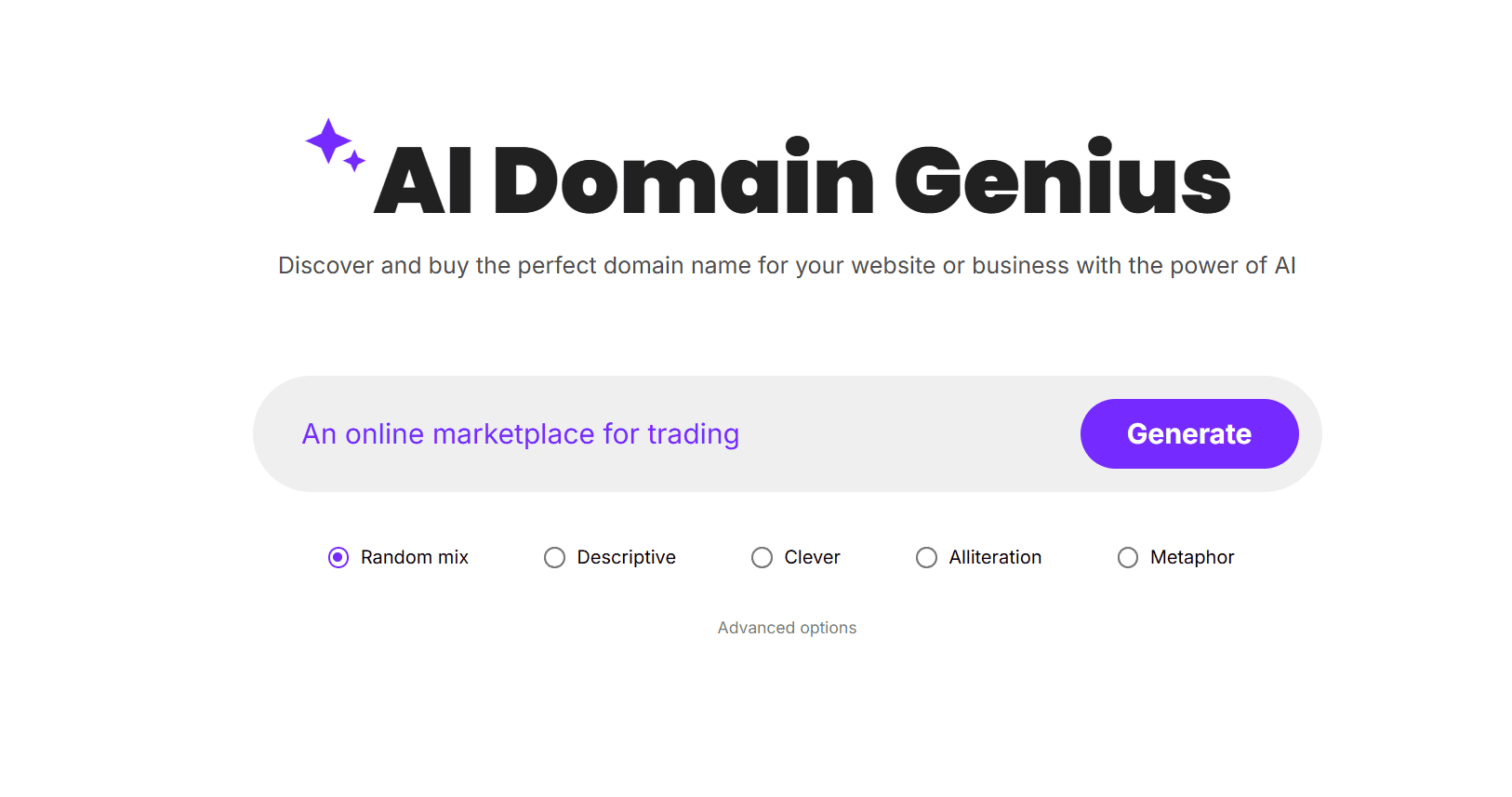 AI Domain Genius