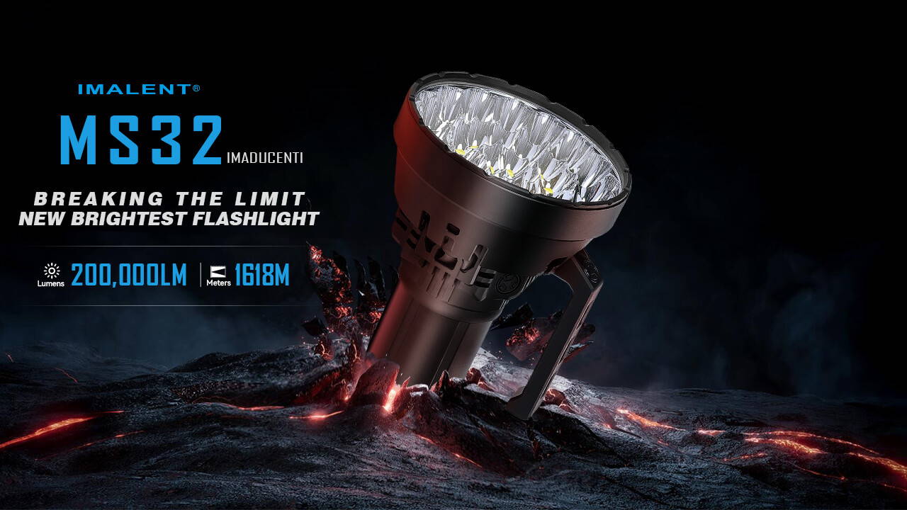 IMALENT MS32 Brightest Flashlight 