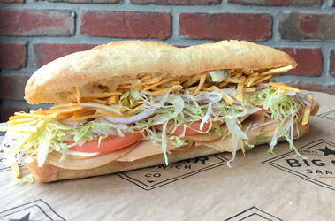 Big Star Sandwich Veggie Turkey, Provolone & Mack Sauce