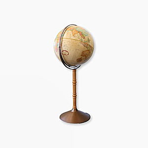 One Kings Lane Vintage Globe on Floor Stand